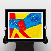 Bengt Lindström - Blått & Gult Landskap