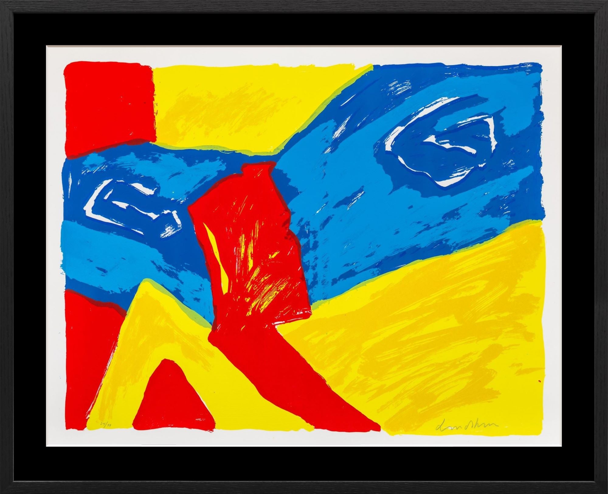 Bengt Lindström - Blått & Gult Landskap