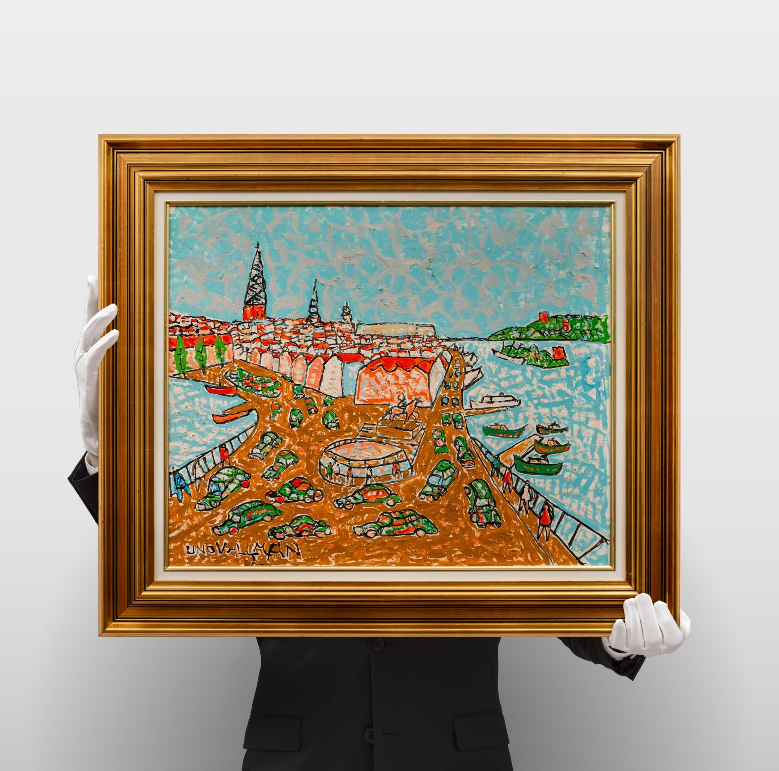 Uno Vallman - Riddarholmen, Tyska Kyrkan