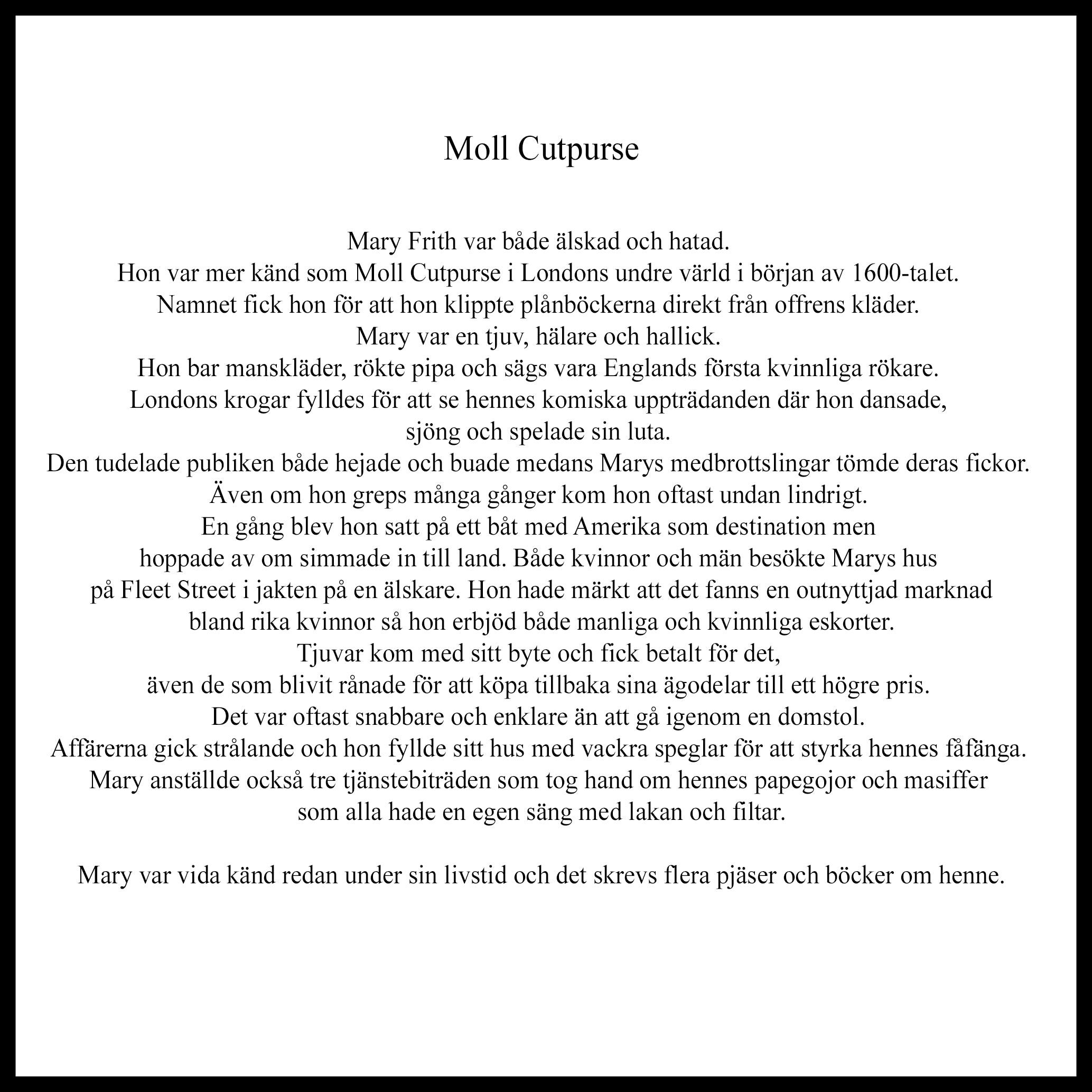 Andreas Lundberg - Moll Cutpurse