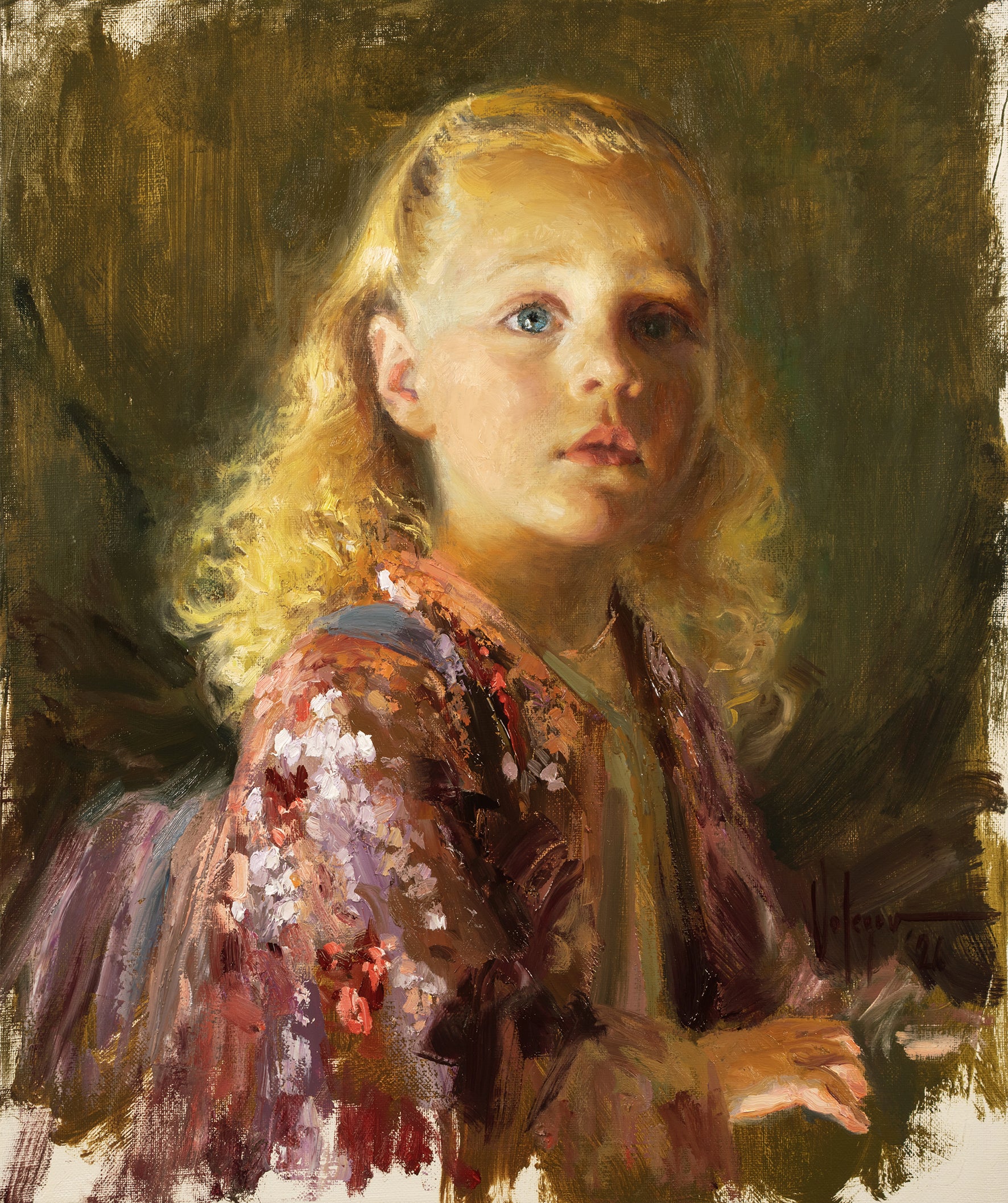 Vladimir Volegov - Portrait of a Girl in Pink