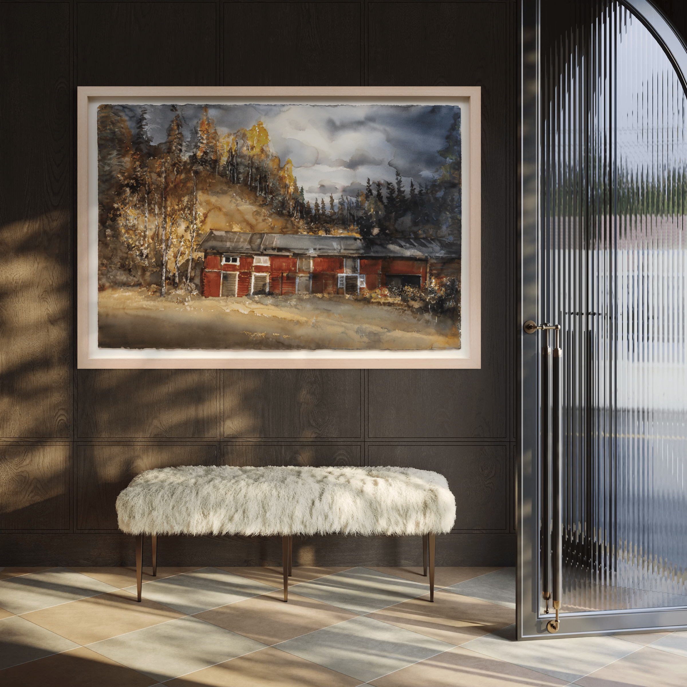 Lars Lerin - Lada vid Skogsbrynet