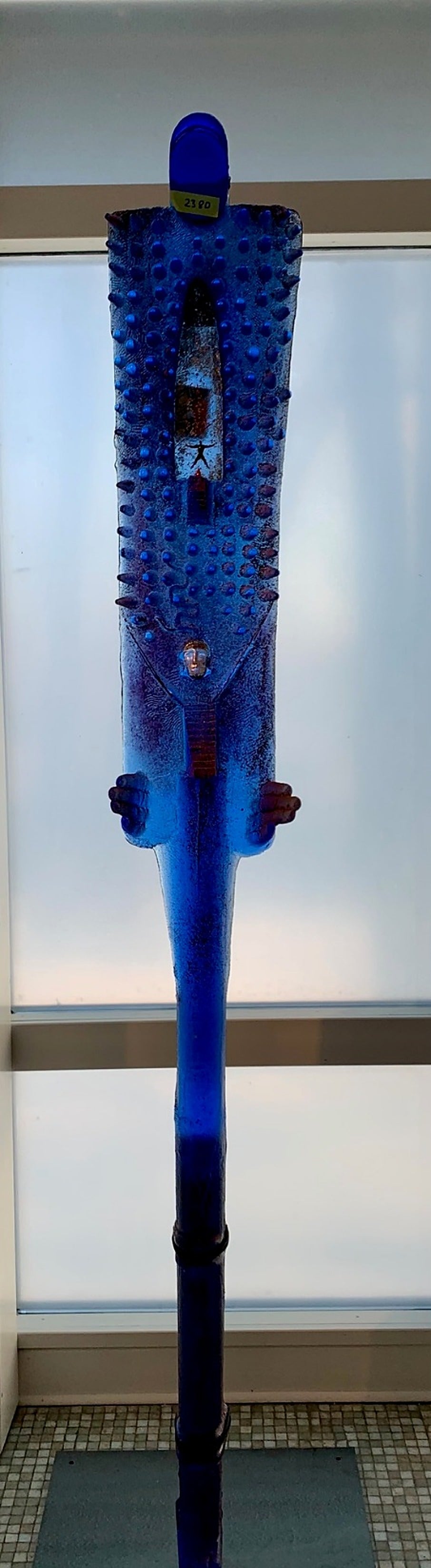 Bertil Vallien, Watcher Blue I, glasskulptur 196 cm
