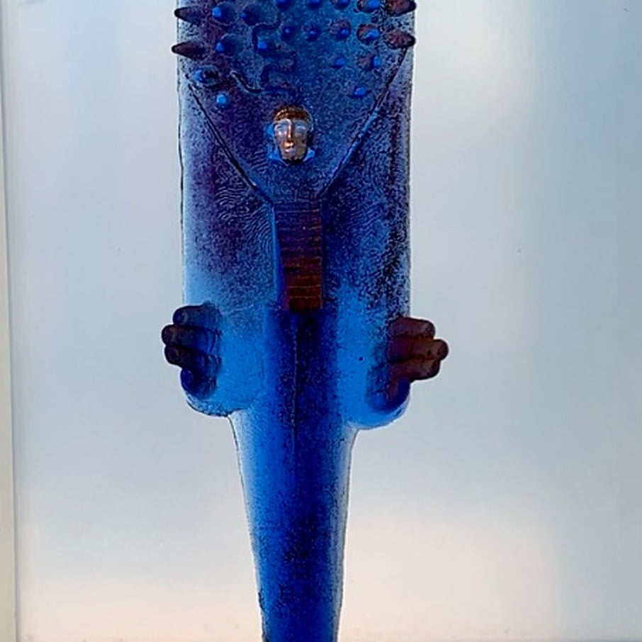 Bertil Vallien, Watcher Blue I, glasskulptur 196 cm