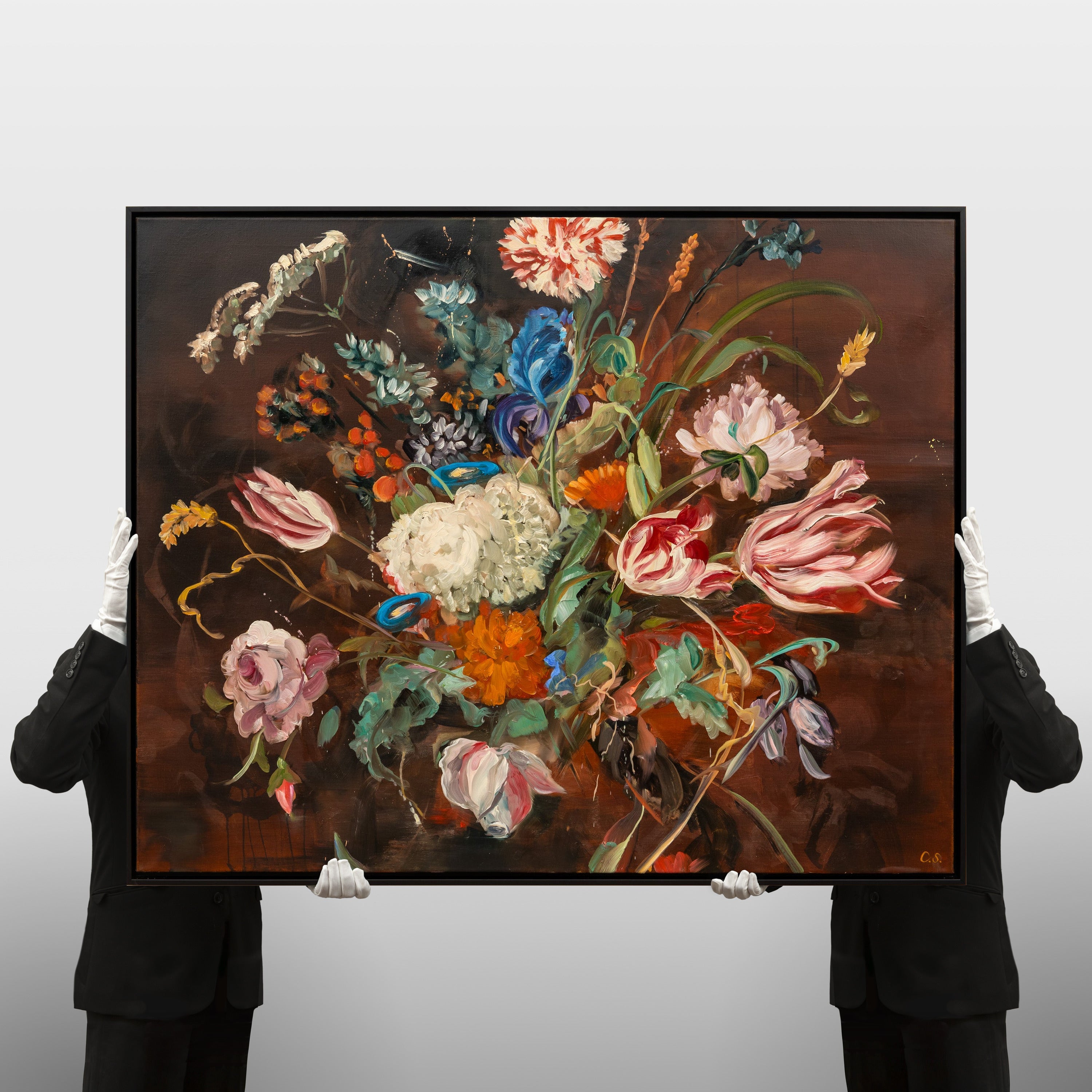 Charlotte Sjöborg - De Heem Reimagined, hållen i händer för skala