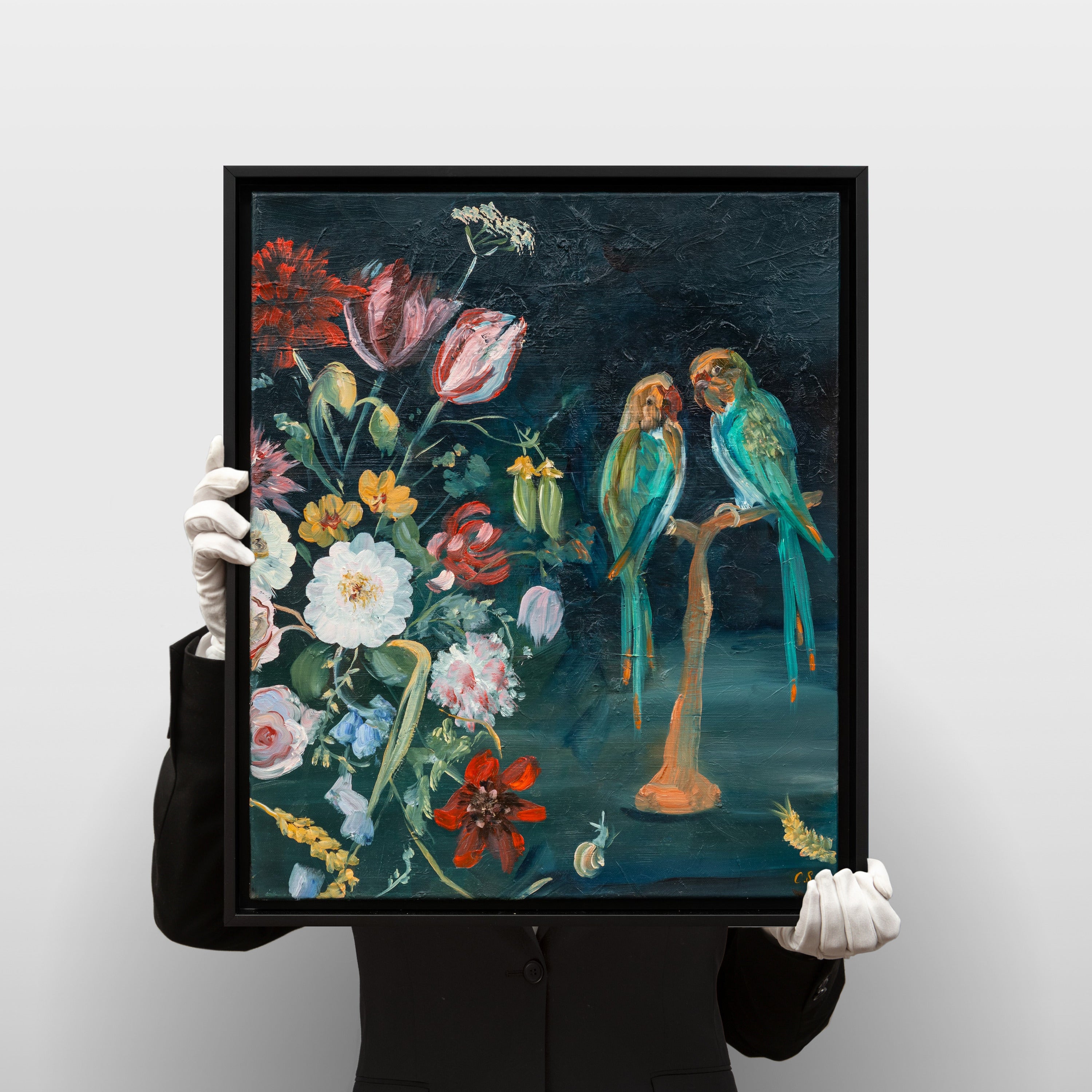 Charlotte Sjöborg - Reflections, hållen i händer för skala