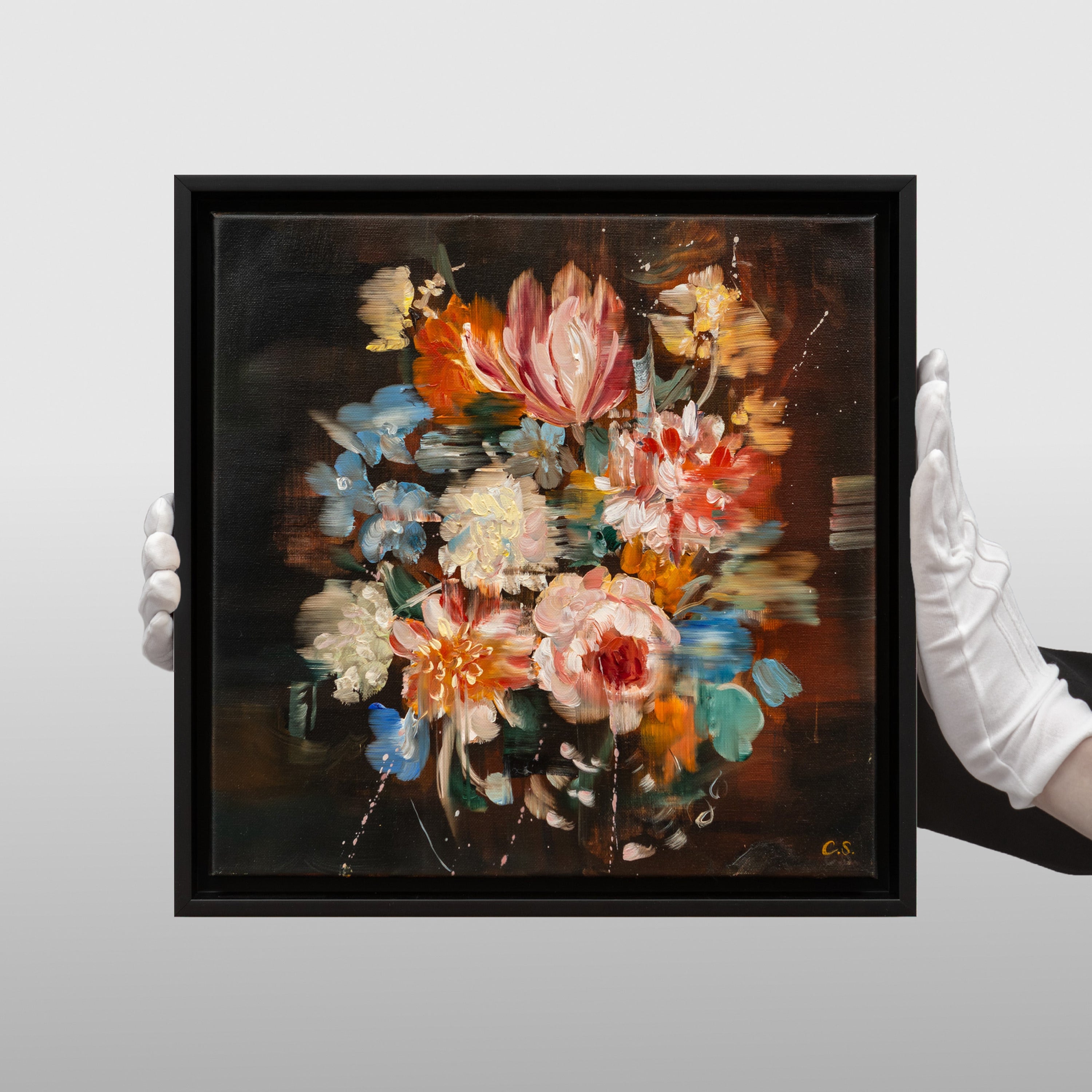 Charlotte Sjöborg - Vanitas III, hållen i händer för skala