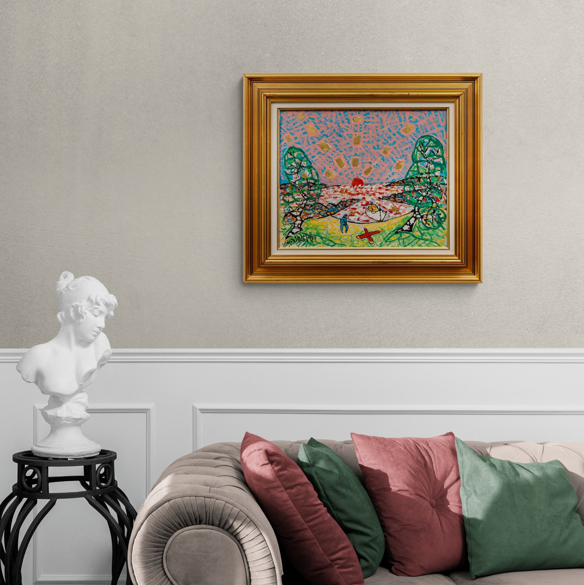 Uno Vallman - Båt i Skymning