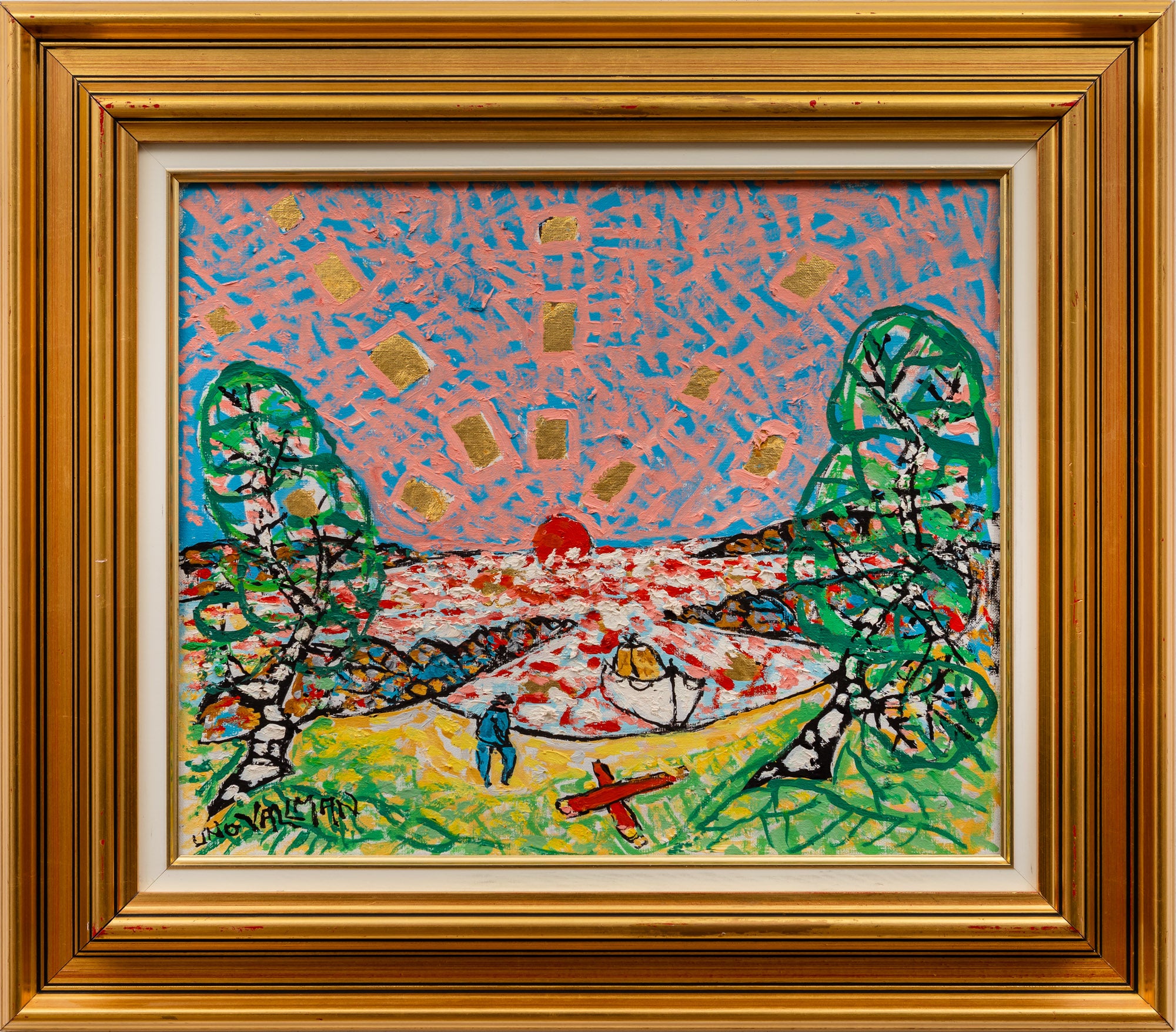 Uno Vallman - Båt i Skymning