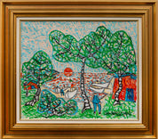 Uno Vallman - Solnedgång Över Hamnen