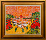 Uno Vallman - Solnedgång Vid Hamnen