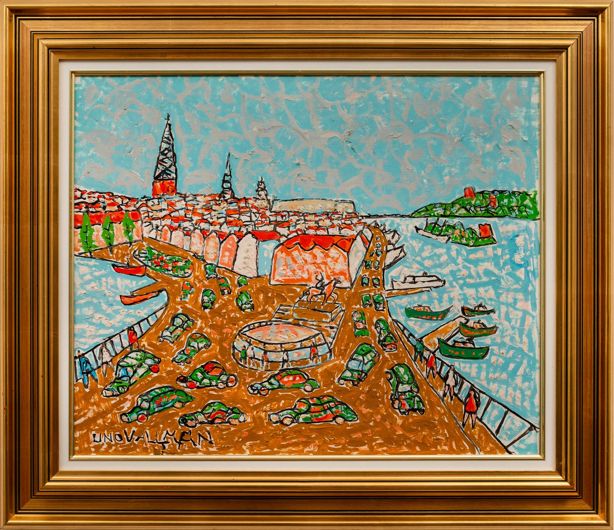 Uno Vallman - Riddarholmen, Tyska Kyrkan