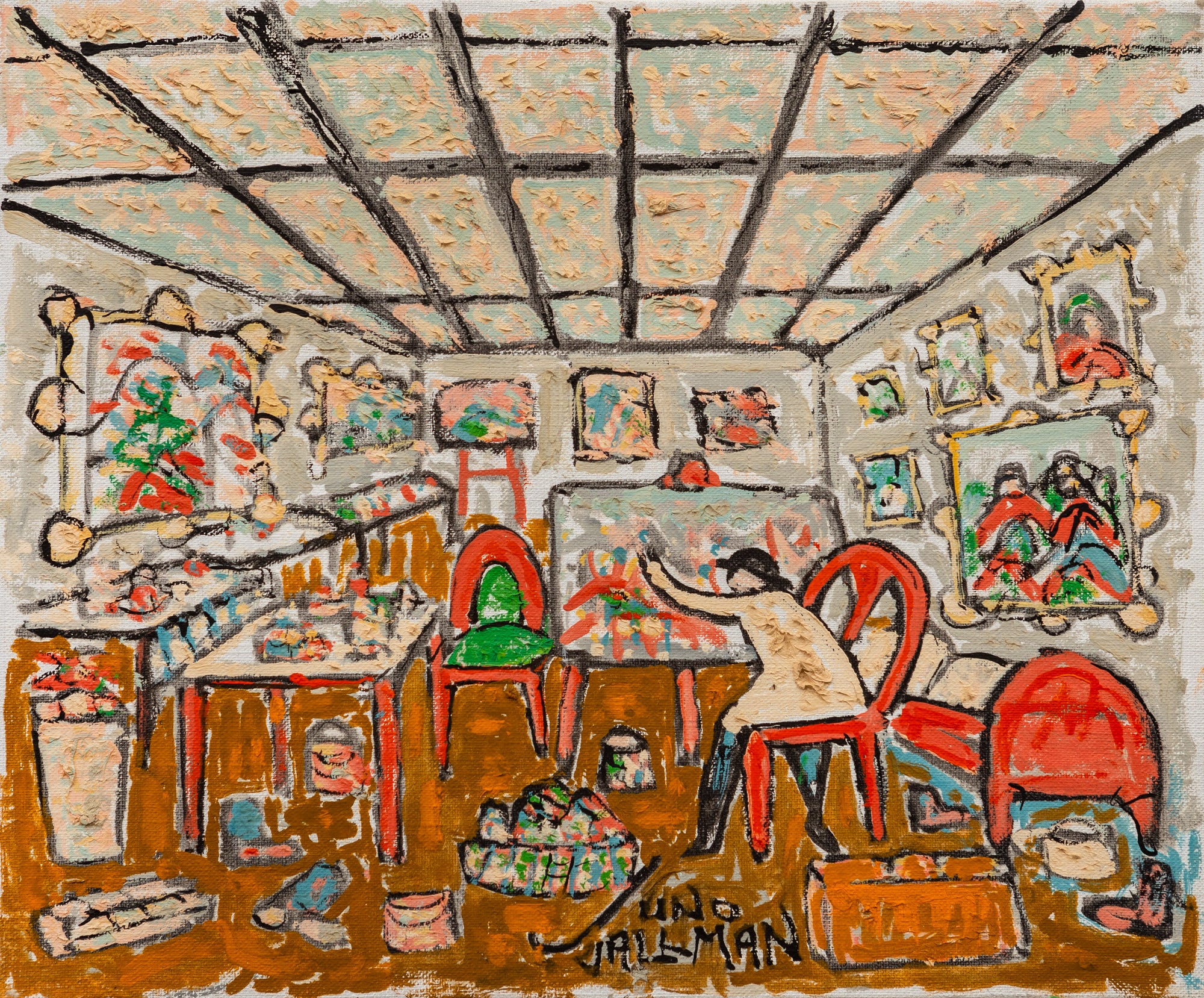 Uno Vallman - Ateljé, Frankrike