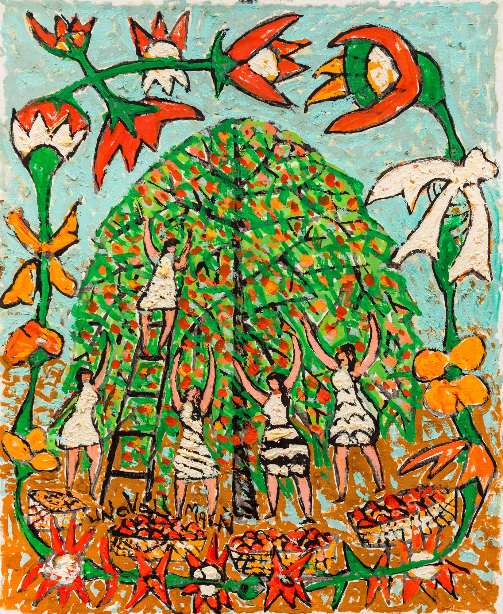 Uno Vallman - Äppelskörd, Kivik