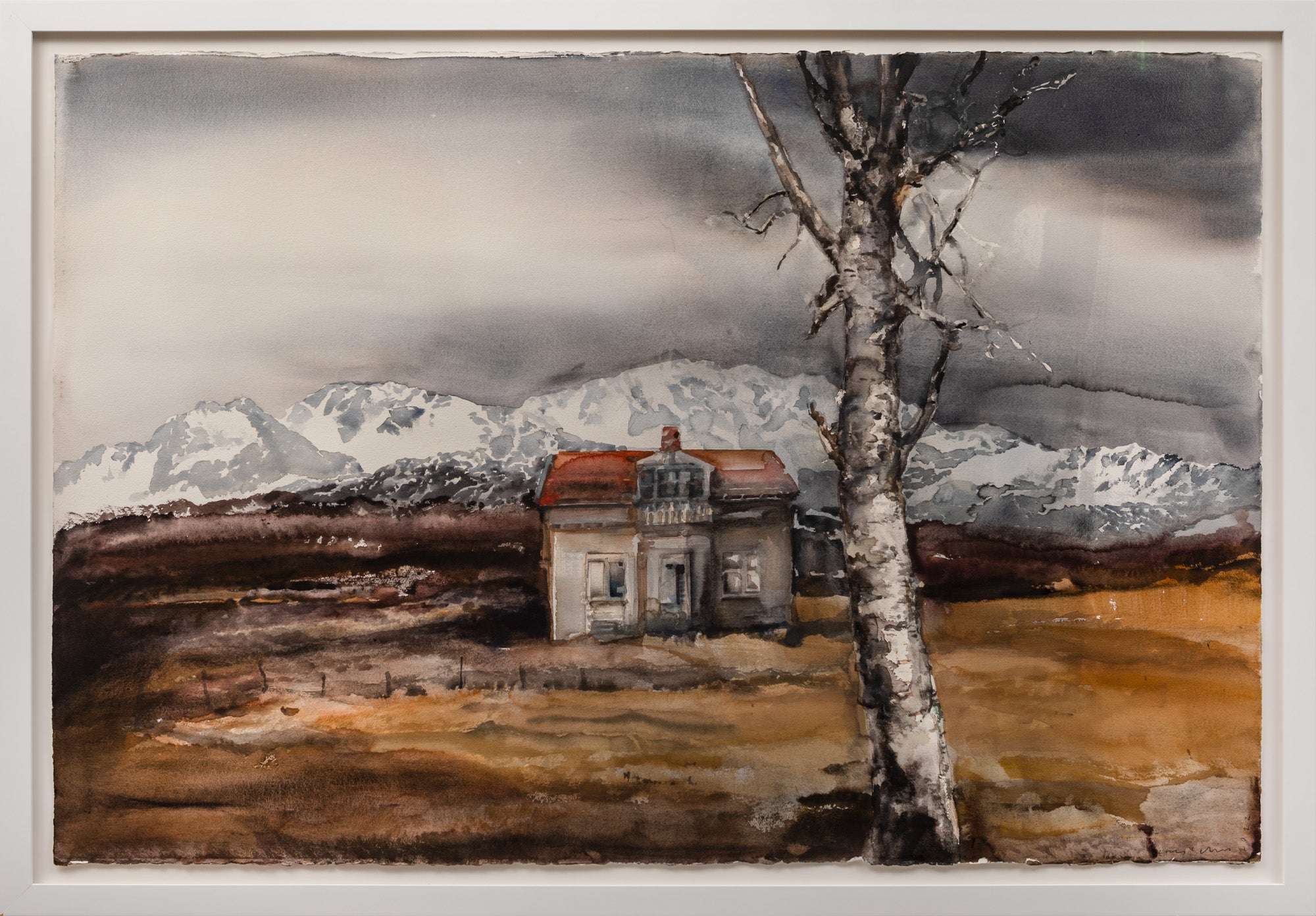 Lars Lerin - Björken Vid Huset