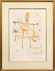 Salvador Dalí - Figure rouge avec portrait de Quevedo