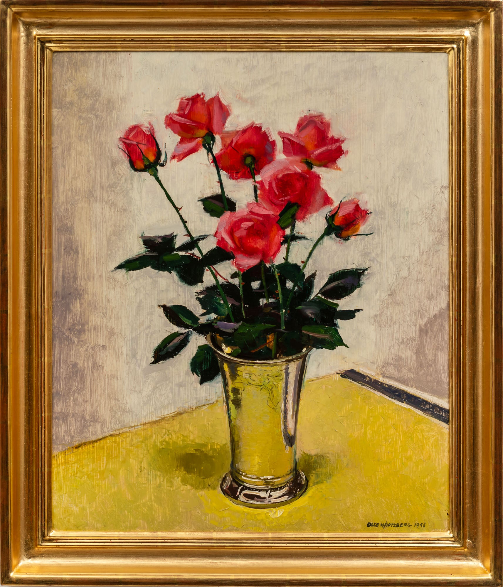 Olle Hjortzberg - Rosor i Silvervas