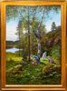 Severin Nilson - Children in a forest idyll 