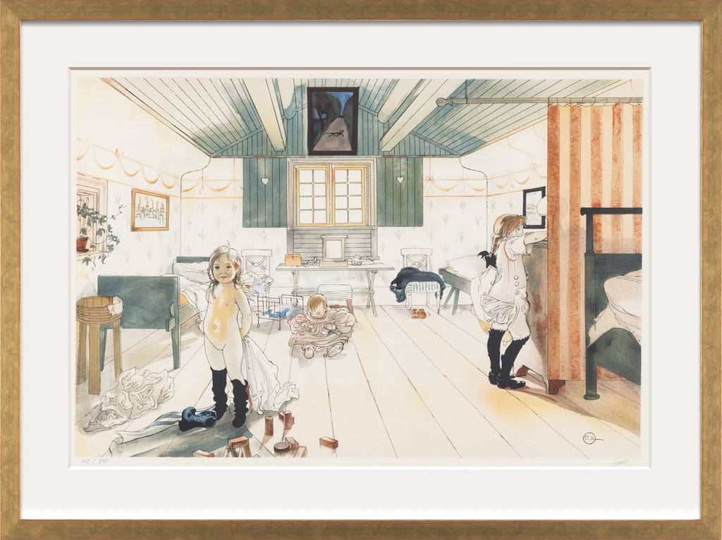 Carl Larsson - Mother's and little girls' room 